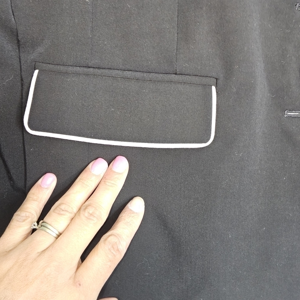 3 X 25 Apostrophe Womens Woman Blazer Jacket Split Collar Black Size 18 - Picture 7 of 14